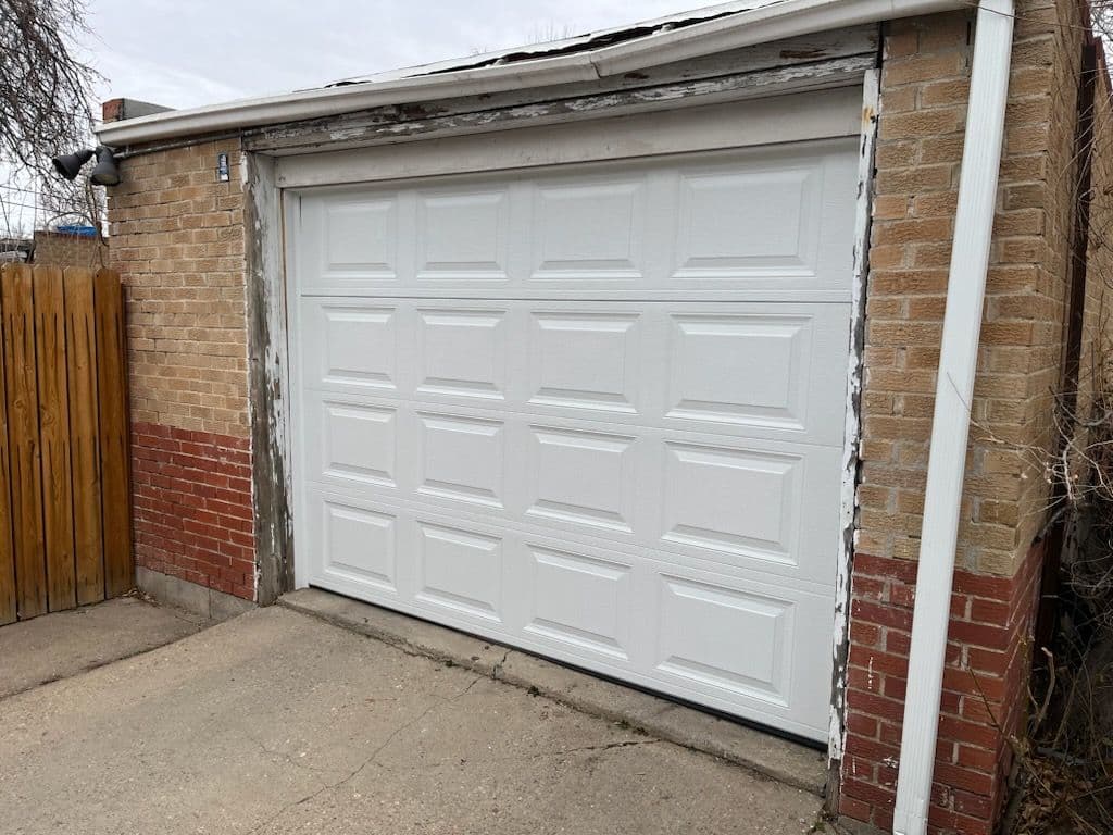 Garage Door Makeover - From Worn to Modern image
